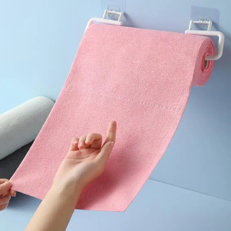 Kitchen Towels Microfiber Cleaning Cloths Reusable Lint-free 1 Roll Qme