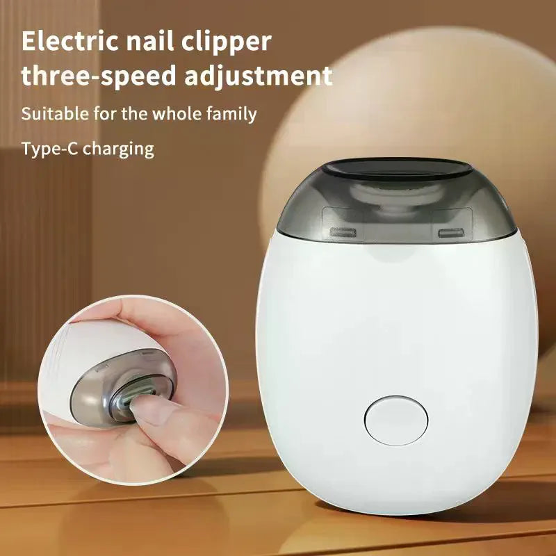 Electric Nail Filer Machine Rechargeable Clipper Cute Manicure Qme
