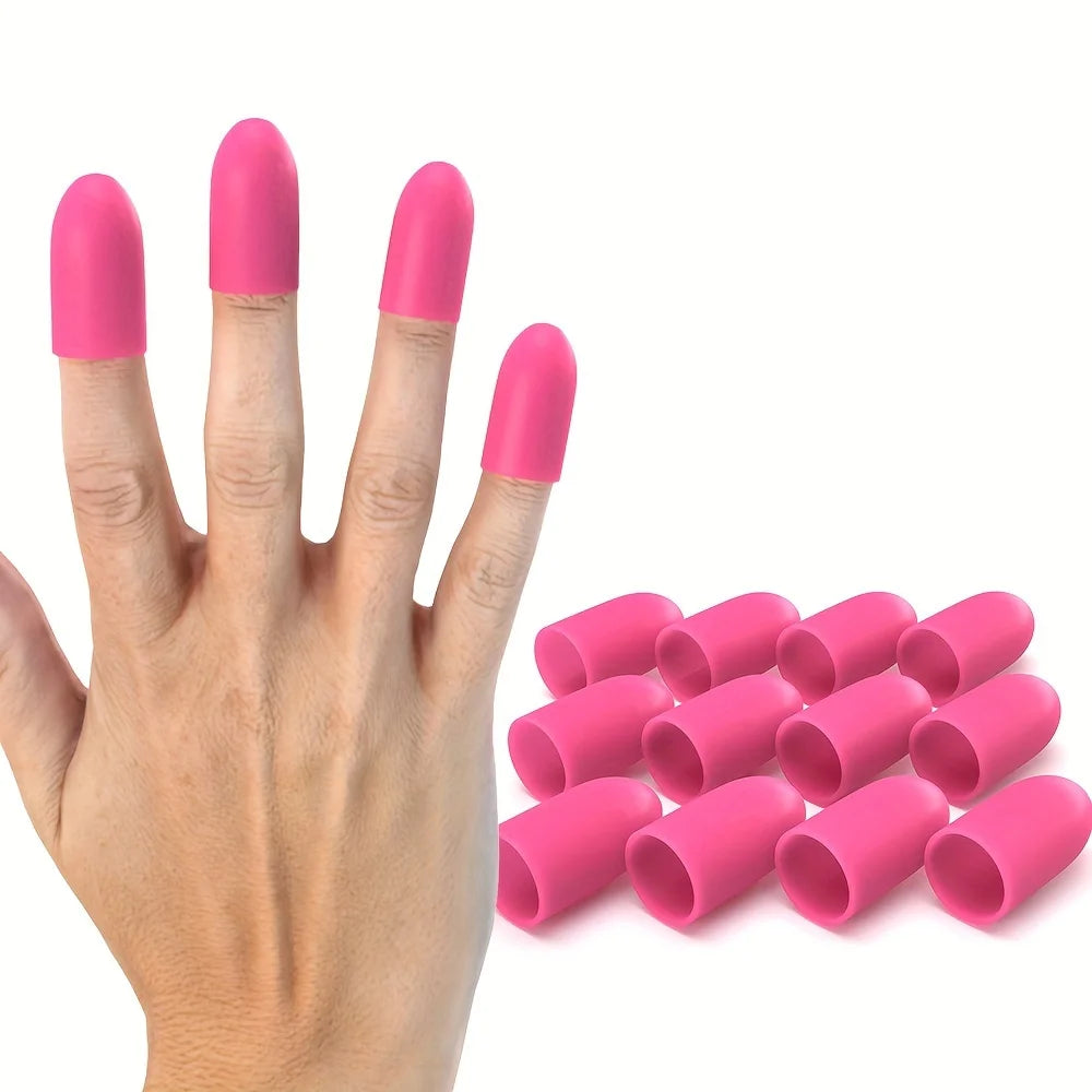 Silicone Finger Guards for Crafting, Guitar Playing, Anti-Slip Finger Protectors Qme