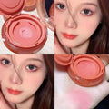 Soft Smooth Blush Cream Mud Pink Rose Brightening Expanding Color Long-lasting Moisturizing Cheek Tint Face Rouge High Pigment Qme 02