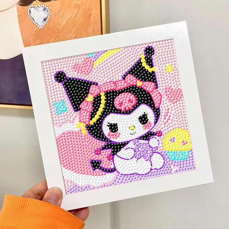 Hello Kitty Kuromi Diamond Painting DIY Craft Frame Cartoon Students