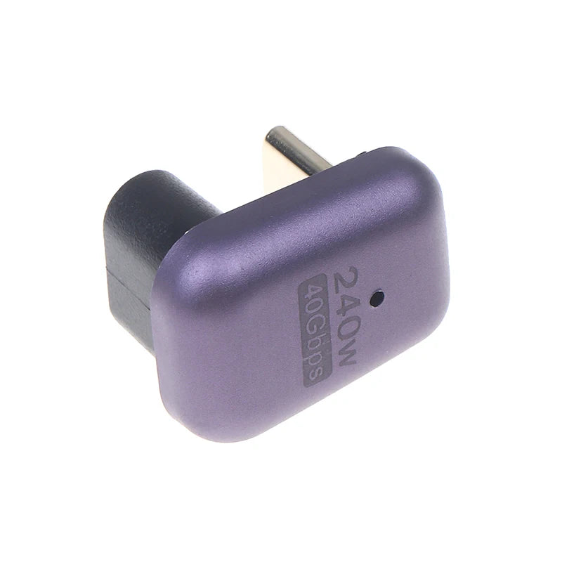 1 240W U Shape USB C Adapter 180 Degree Angled Type-c Extender Qme 1pc