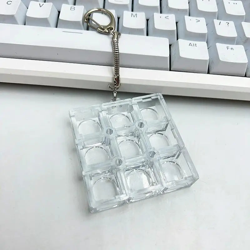 Mechanical Keyboard Switch Tester 6 Key DIY Keychain Sampler Gaming Qme A1