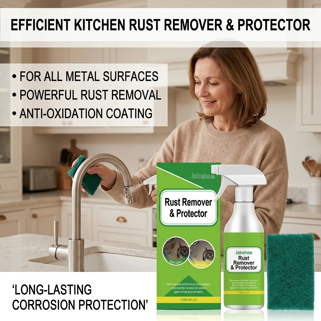 Metal Rust Remover Anti-Oxidation Dissolving Rust Stains Fast Acting Long-Lasting Protective Film Household Rust Removing Spray Qme