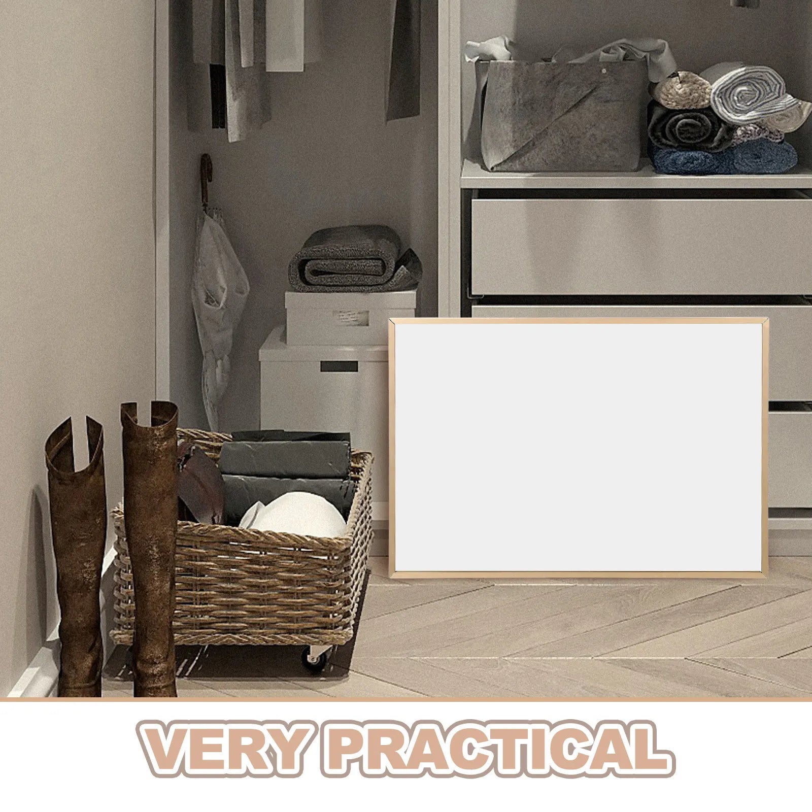 Multi Functional Floor Mirror Rectangle Aluminum Alloy Frame Shoe Store Dressing Mirror Wall Mounted High Definition for Home Qme