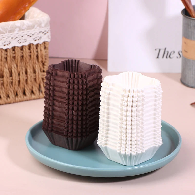 1000Pcs Square Cupcake Liners Muffin Baking Cups Pan Liners Paper Oven Microwave Safe For Wedding Birthday Party Supplies Qme