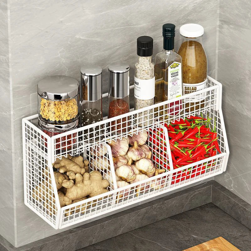 Vegetables Fruits Suitable Home Organization Wall Mounted Kitchen Qme