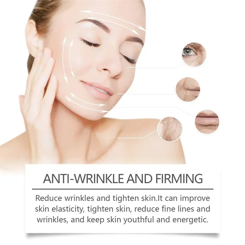 Collagen Faded Wrinkle Firming Face Cream Shine Skin Hyaluronic Acid Shrink Pore Smooth Tightening Fine Lines Moisturizing Cream Qme