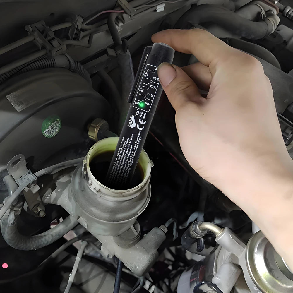 LED Indicator Automotive Brake Oil Tester Accurate Oil Quality Diagnostic Tool Car Brake Fluid Tester Pen Car Diagnostic Tools Qme