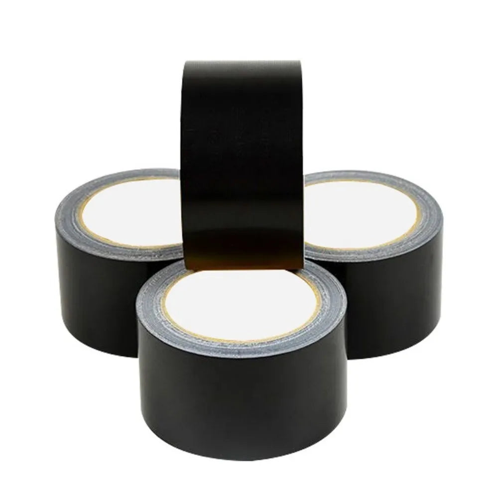 5m/10m Waterproof Black Fabric Repair Tape Self Adhesive Duct Tape For Sofa Car Seat Motorcycle Cushion Heavy Duty Patch Fix Qme