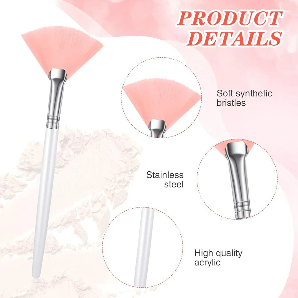 DIY Soft Fan Brush Face Mask Brushes Silicone Applicator Glycolic Qme