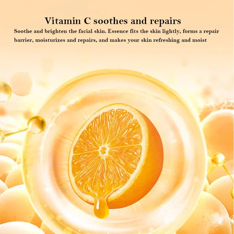 30pcs Vitamin C Sleeping Masks Beauty Face Moisturizing Skin Rejuvenation Firming Disposable No-wash Facial Mask for Face Care Qme