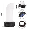 Thread Water Tank Drainage Diversion Tube 45mm 40mm Drain Spout IBC Tank Valve Accessories Garden Irrigation Tap Fittings Qme extended