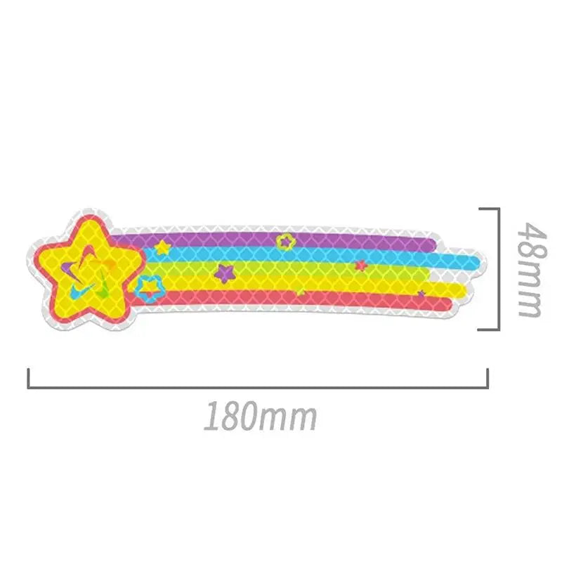 Car Reflective Stickers Helmet Waterproof Decal Hearts Butterfly Qme A5