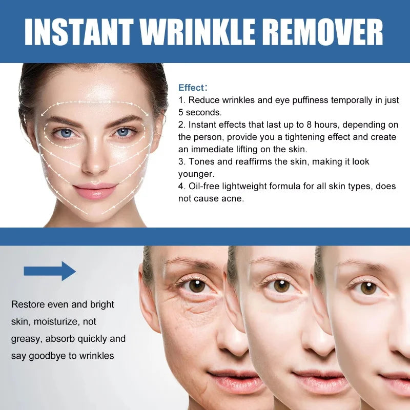 Instant Anti-wrinkle Face Cream Anti Aging Firming Lifting Fade Fine Lines Whitening Moisturizing Brighten Tighten Replenishes Qme