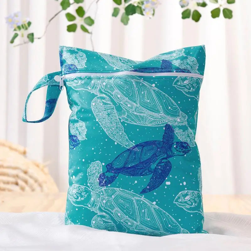 Waterproof Cloth Bag Wet Dry Bag Fashion Zipper Bag Washable Beach Pool Gym Bags For Swimsuits Wet Clothes Qme A