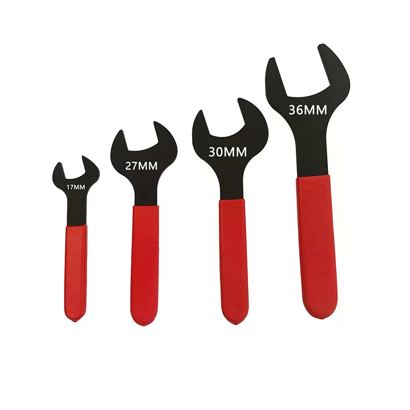 7mm-31mm Metric Single Open End Wrench Offset Angle U-Shaped Spanner Flat Head Blackening For Auto Repair Qme