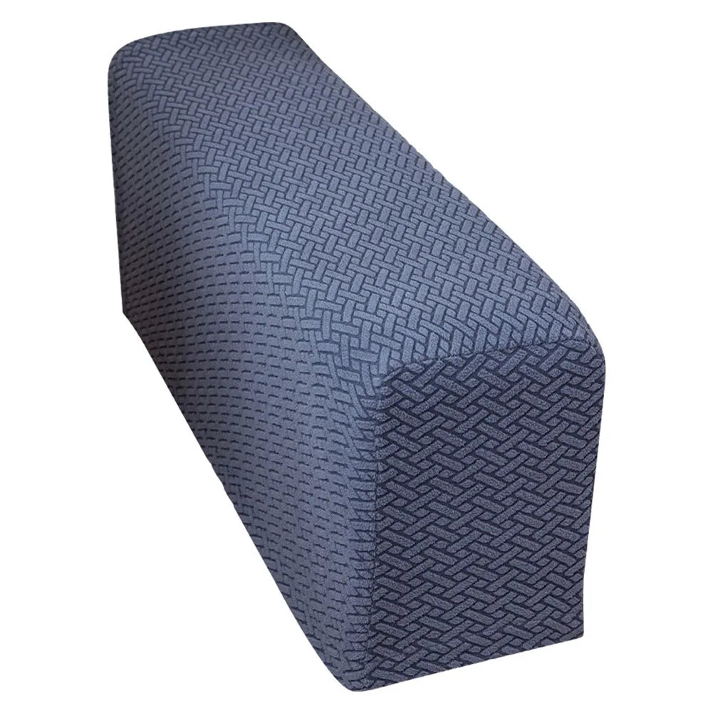 Couch Arm Covers Washable Armchair Slipcovers Checkered Pattern Armrests Chair Covers Suitable for Chairs and Sofas Qme Dark Gray