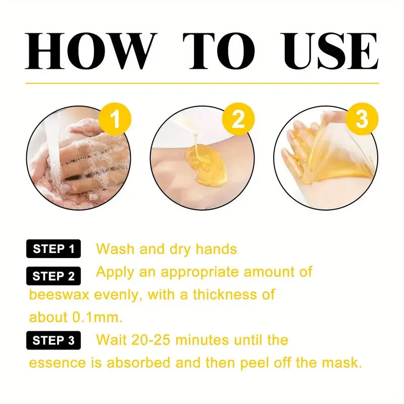 Honey Moisturizing Exfoliating Hand Wax Mask Moisturizing exfoliating nourishing skin 60g Qme