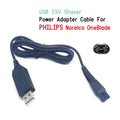 HQ8505 15V Shaver USB Charger Power Cable Electric Series 3000 5000 Qme Default Title