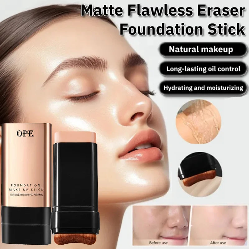 OPE Dual-ended Foundation Stick Full Coverage Built-in Brush Natural Qme