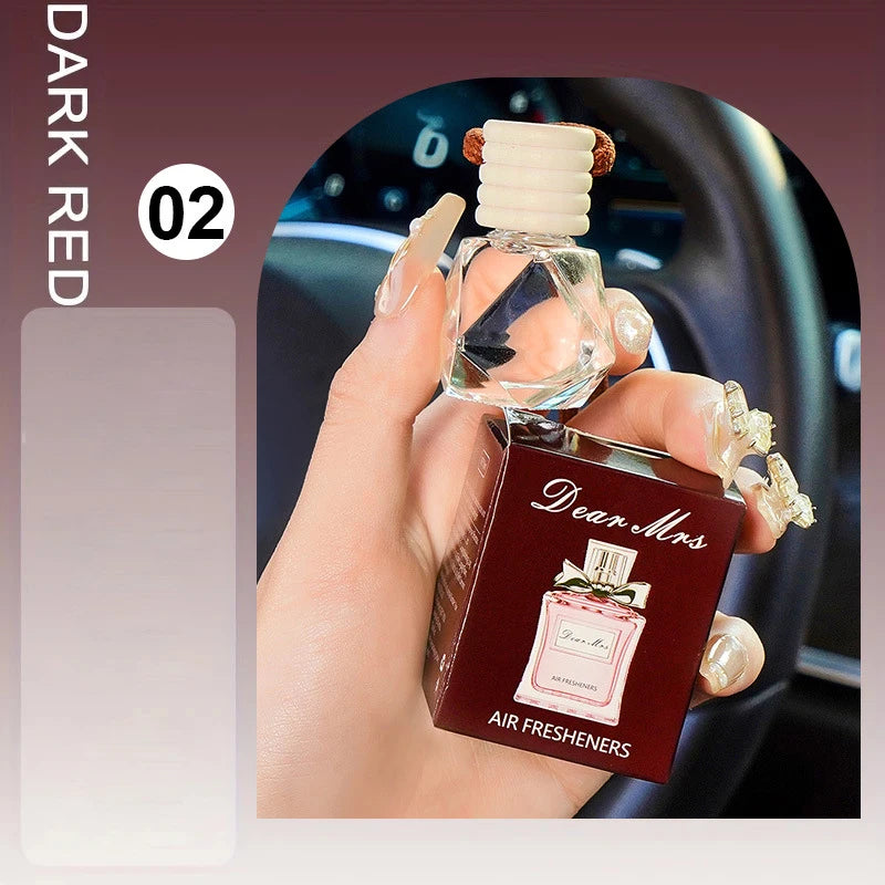 Car Hanging Air Freshener Long Lasting Fragrance Odor Eliminator Qme 02 DARK RED