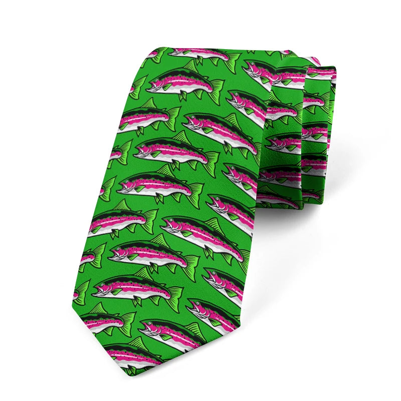 Design Fun Fish Tie Fashion Neutral Men's 3d Printing Deep Sea Qme style5