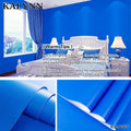 2023 Width Peel Stick Wallpaper Solid Contact Paper Self-adhesive Qme Lake Blue 1mx20cm Sample