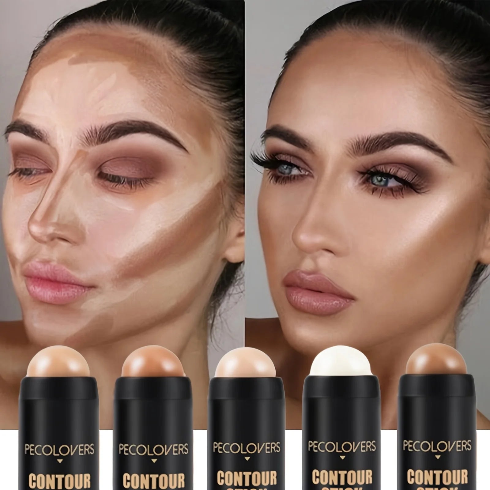 Highlighter Brightening Makeup Face Contouring Bronzer Stick Blusher Qme
