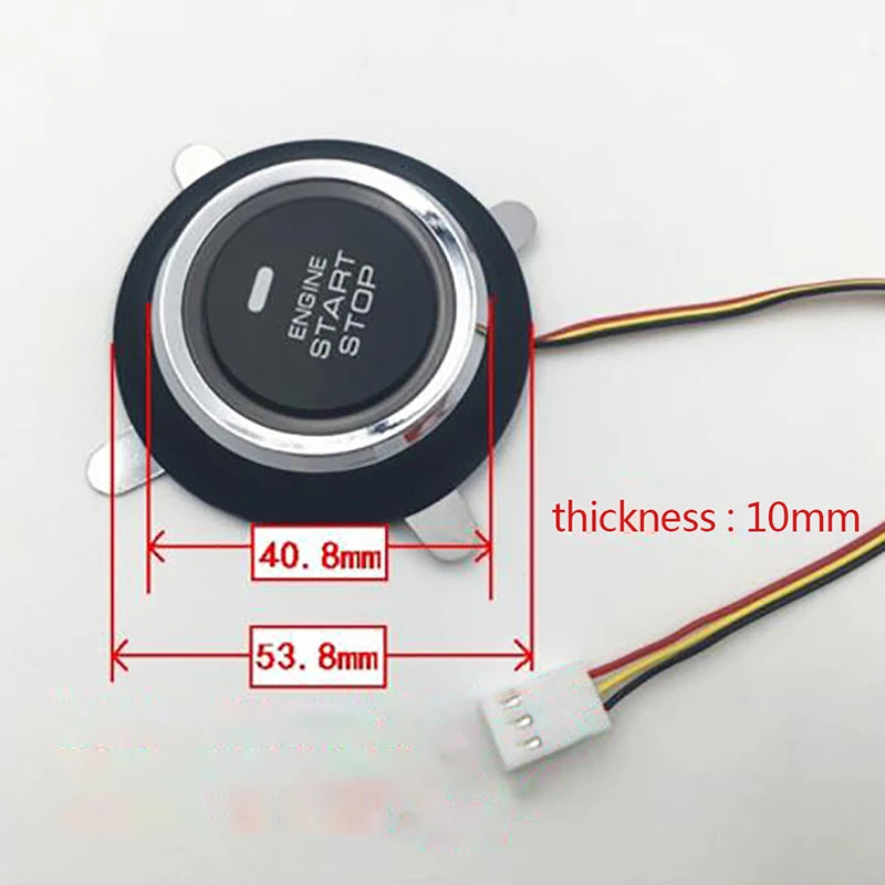 12V Auto Replacement Car Engine Start Stop Push Button Keyless Entry Qme