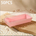 Rectangular Sandwich Box Cake Roll Pastry Packaging 50 Per PackCC11 Qme A2 one size