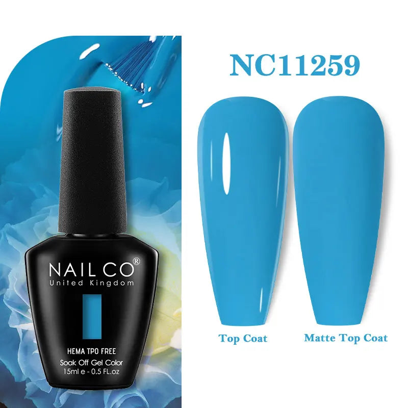 NAILCO Green Series Dark Gel Nail Polish Lasting Hybrid Base Matte