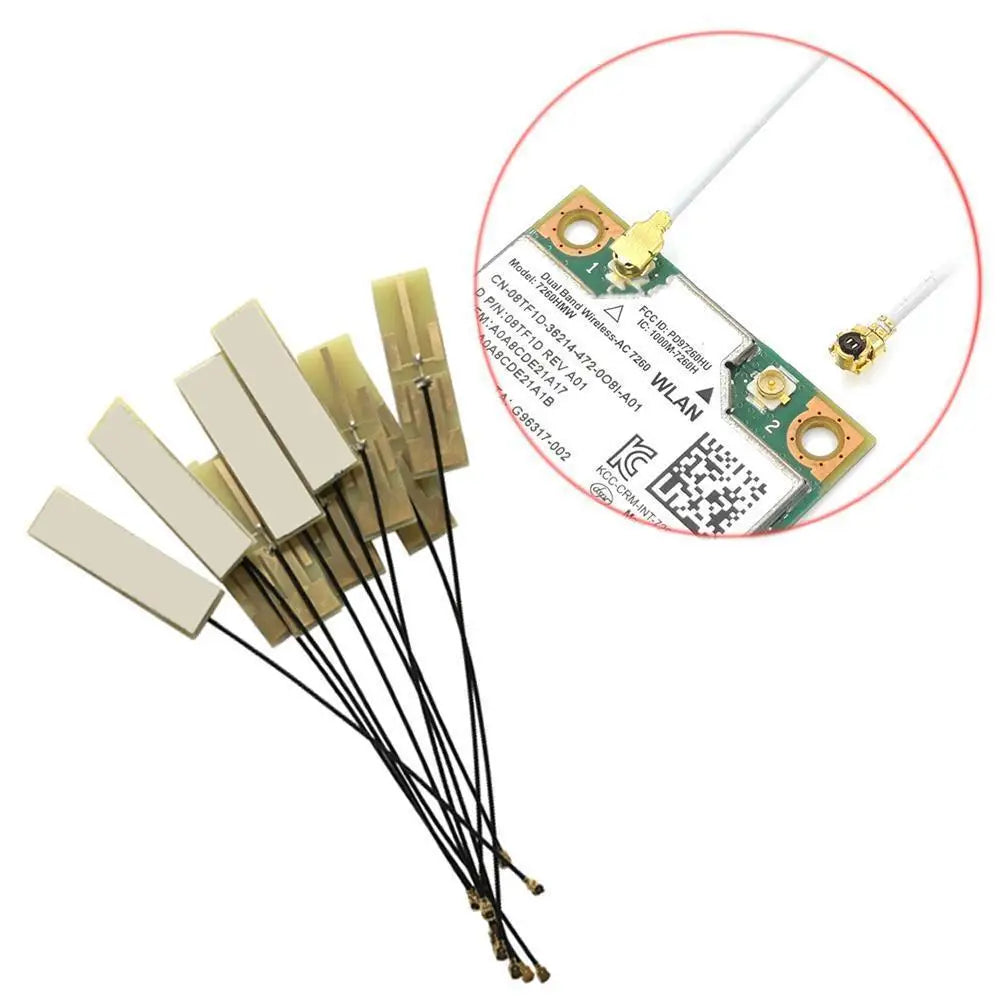 Mini Pcie Wifi Internal Antenna Universal Laptop Wifi Bluetooth Yellow Film Antenna For Wireless Network Card WiFi Router Qme