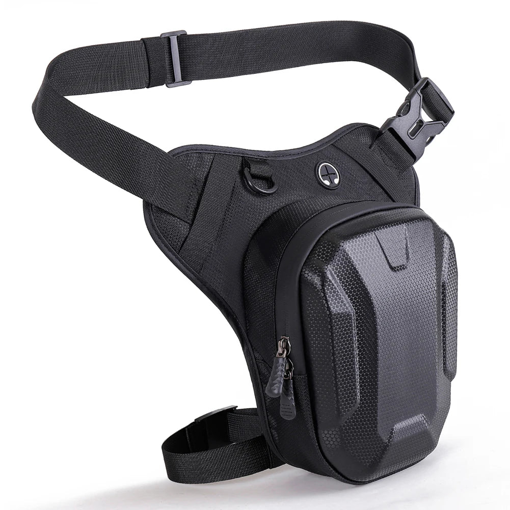 Motorcycle Waist Pack with Multi Pockets Drop Leg Pack Motorcycle Chest Bag Multifunctional Leg Pouch for Cycling Hiking Camping Qme Style B