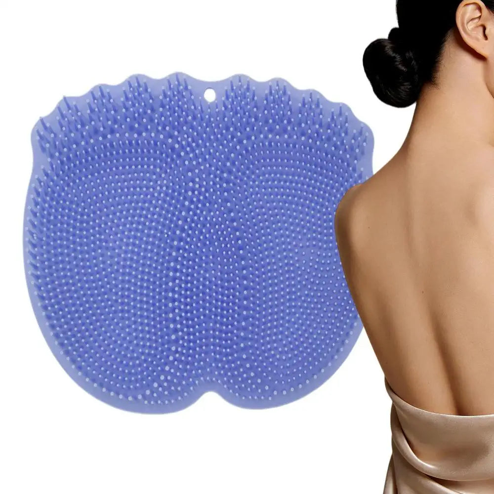 Shower Foot Scrubber Mat Soft Bristles Body Cleaning Massage Shower Foot Back Scrubber For Women Men Kids Elderly Home Bathroom Qme Blue China Mainland
