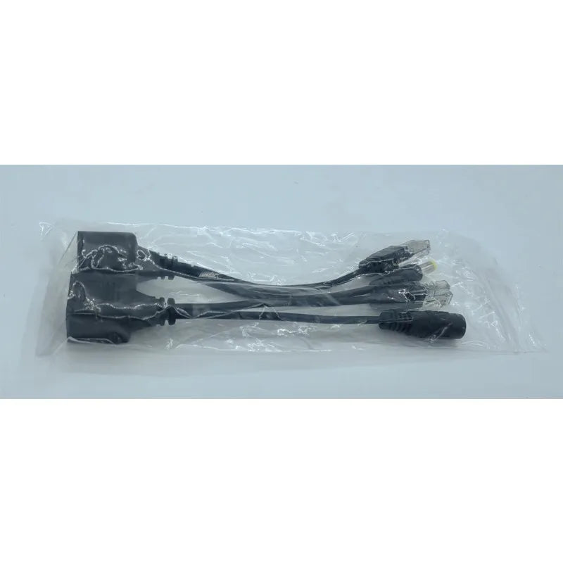 5pcs POE Cable Passive Power Over Ethernet Adapter Cable Power Supply Module 12-48v Splitter Kit For IP Camera Qme