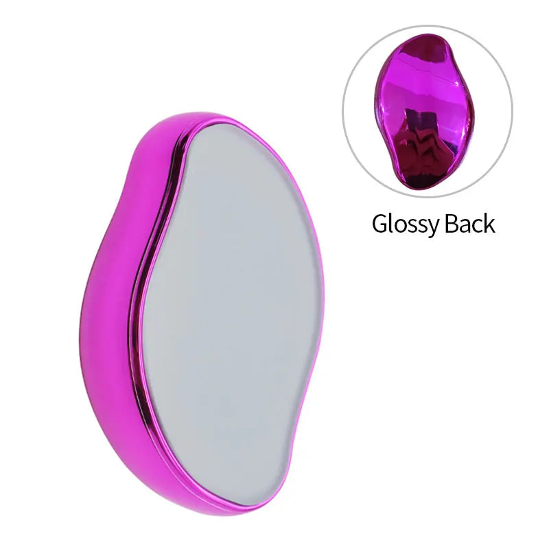 Nano Painless Epilator Crystal Hair Remover Eraser Professional Physical Safe Hair Eraser Men Women BodyBeauty Hair Removal Tool Qme Glossy Rose Red