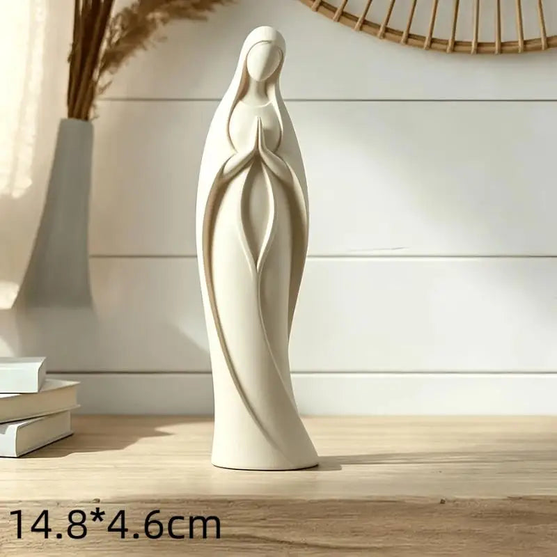 3D Printed Praying Angel Statue Guardian Angel Figurine White Gold Religious Sculpture For Home Altar Decor Qme A8
