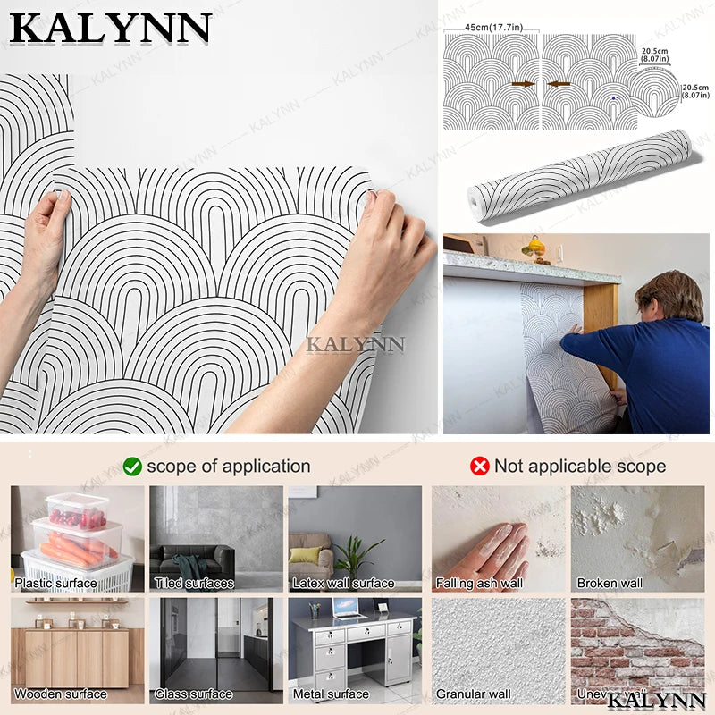 Peel Stick Wallpaper Abstract Self Adhesive Contact Paper Wooden Qme