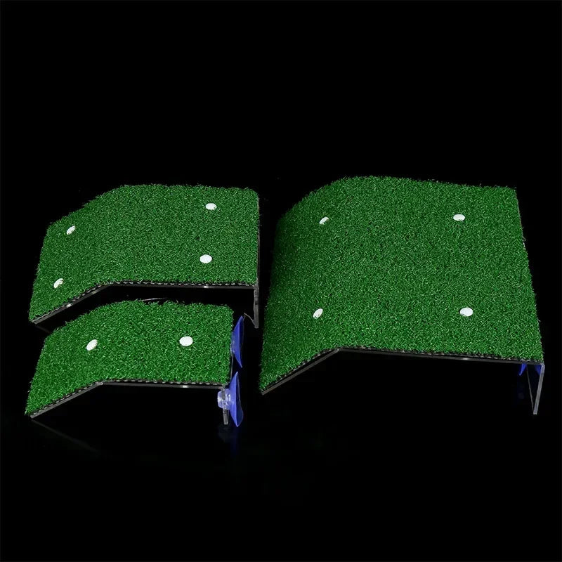 Turtle Basking Platform Turtle Floating Island Aquarium Moss Island Climbing Turtle Ladder Lawn Aquarium Accessories Decoration Qme