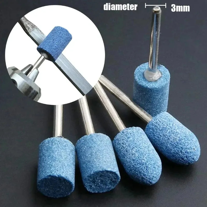 10pcs Polishing Head Wheel Head Abrasive Mounted For Dremel Rotary Power Tools Electric Grinding Stone Wheel Accessories Qme