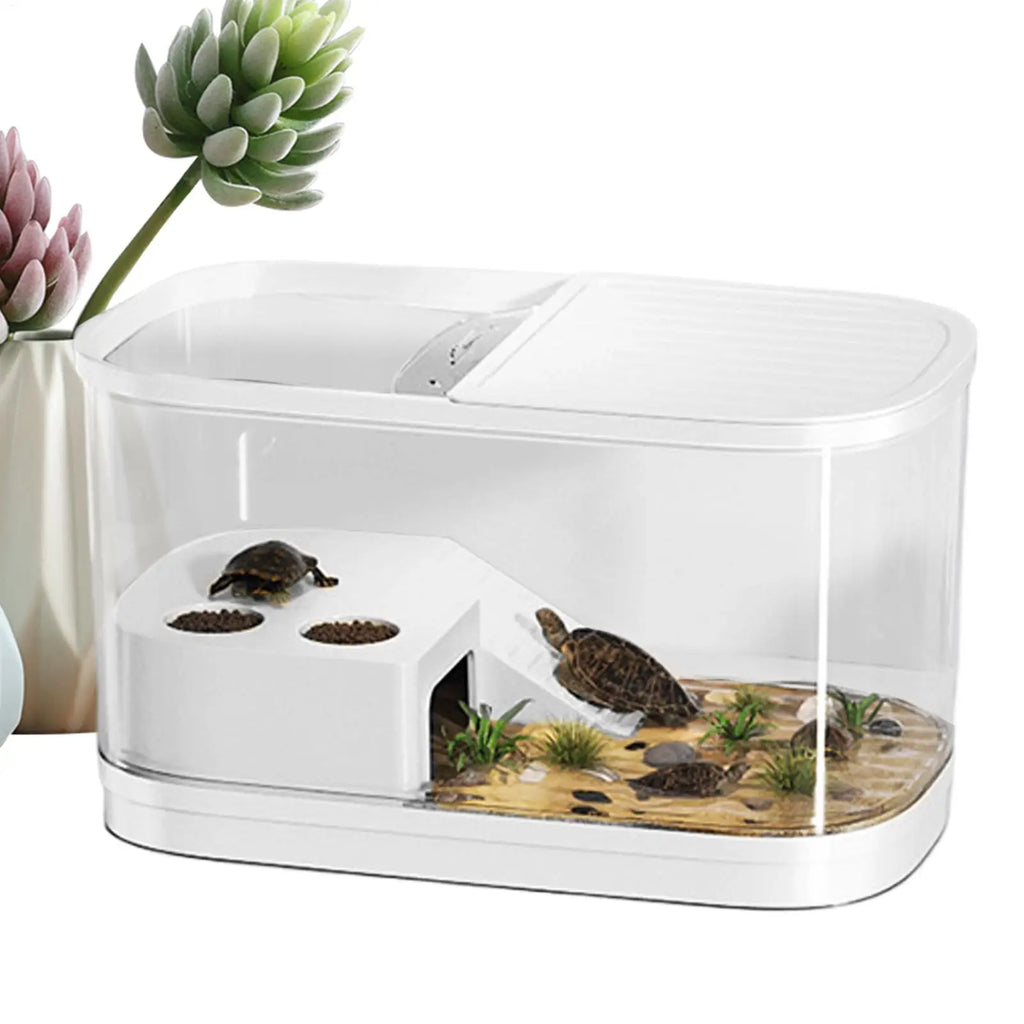 Reptile Enclosure Container Snack Habitat Tank Bearded Dragon Gecko Qme Clear CN