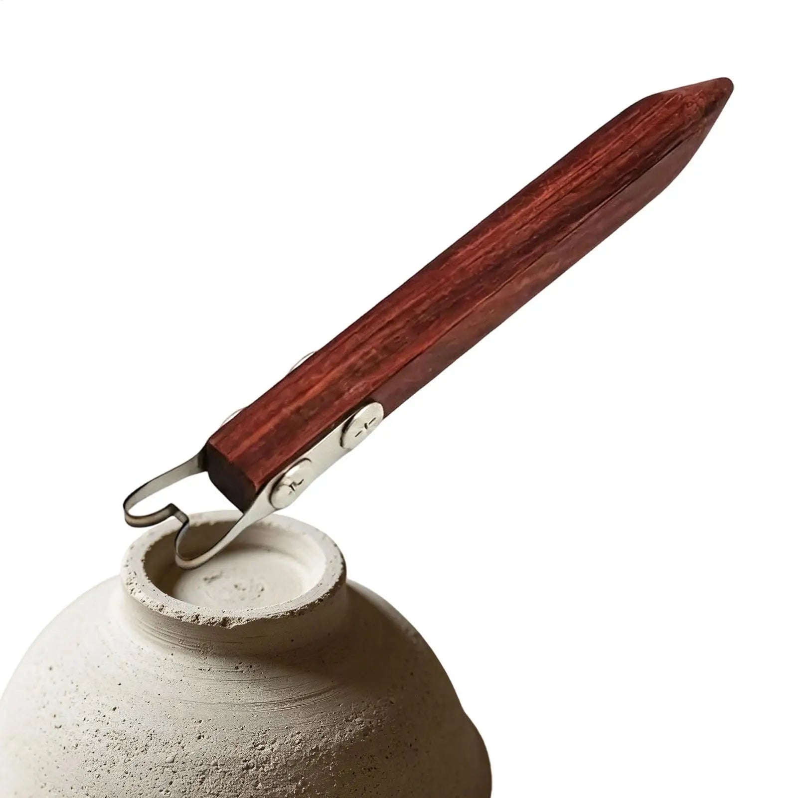 Pottery Foot Ring Tool Handmade Shapers Wood Handle Rim Shape Qme