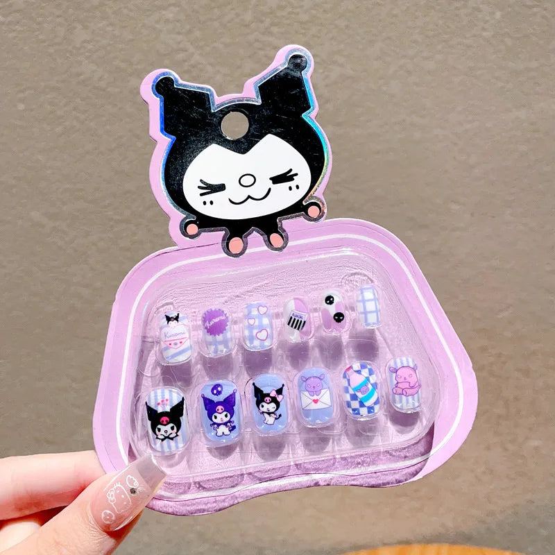 Hello Kitty Kuromi Nail Stickers Safe, Non-Toxic, Odorless Nail Decals New Removable Stickers Qme 2