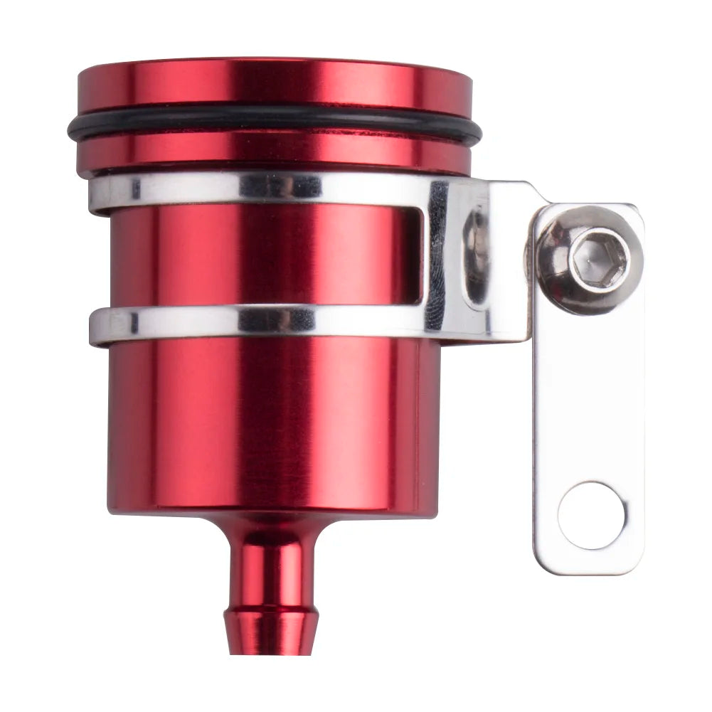 Aluminum Alloy Rear Front Clutch Tank Oil Fluid Cup Motorcycle Brake Cylinder Fluid Reservoir Motorcycle Clutch Tank Cylinder Qme Red