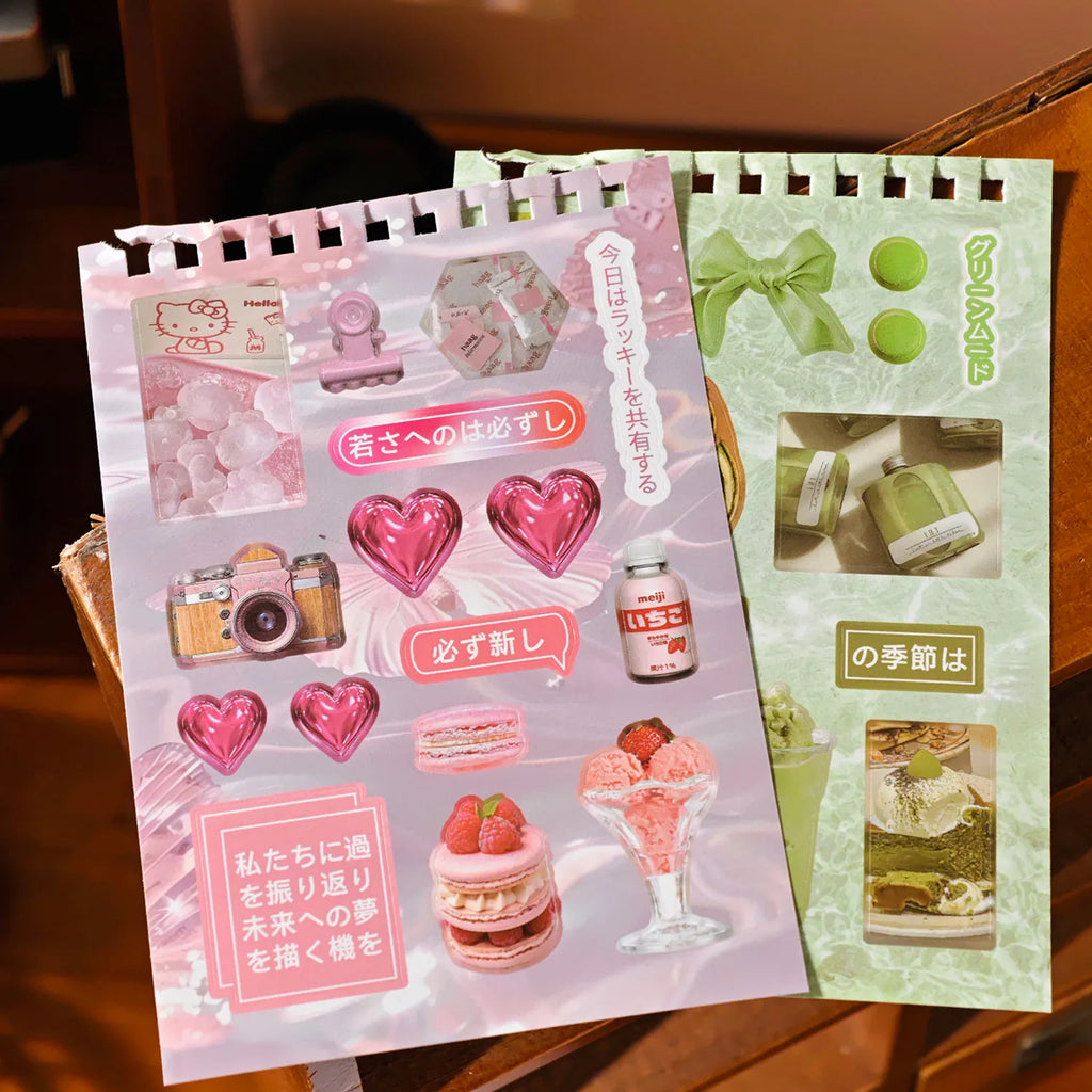 20/45 sheets Japanese Stationery Cartoon Sticker Book Journal Creative School Hand Account Decorative Scrapbooking Stickers Kids Qme