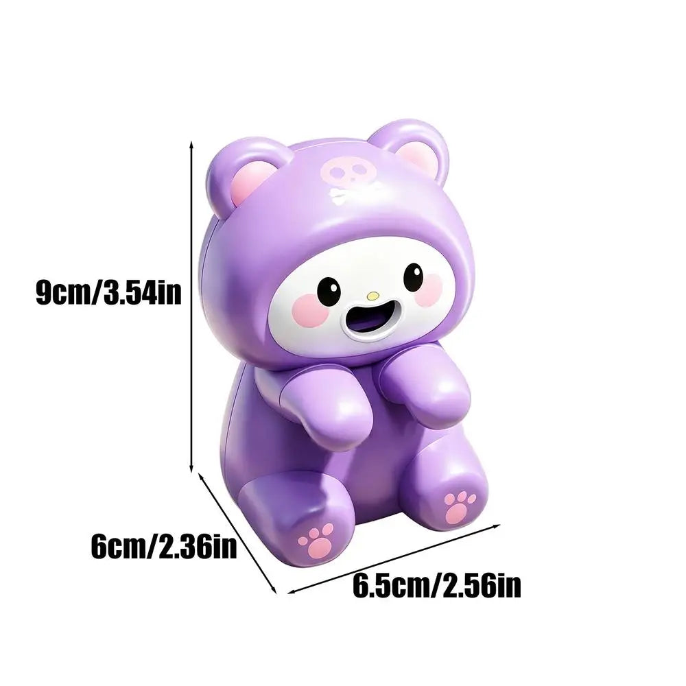 Small Fan For Cooling Food Funny Animal Quiet USB Rechargeable Cute Hot Drinks Cooler Fan For Soups Stews Coffees Teas Baked Qme China Mainland Purple