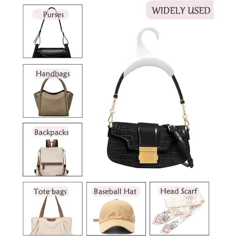 Bag Hook Hat Hook Stackable Space-saving Storage Multi-function Bag and Hat Rack Hat Silk Scarf Shawl Handbag Hanger Qme