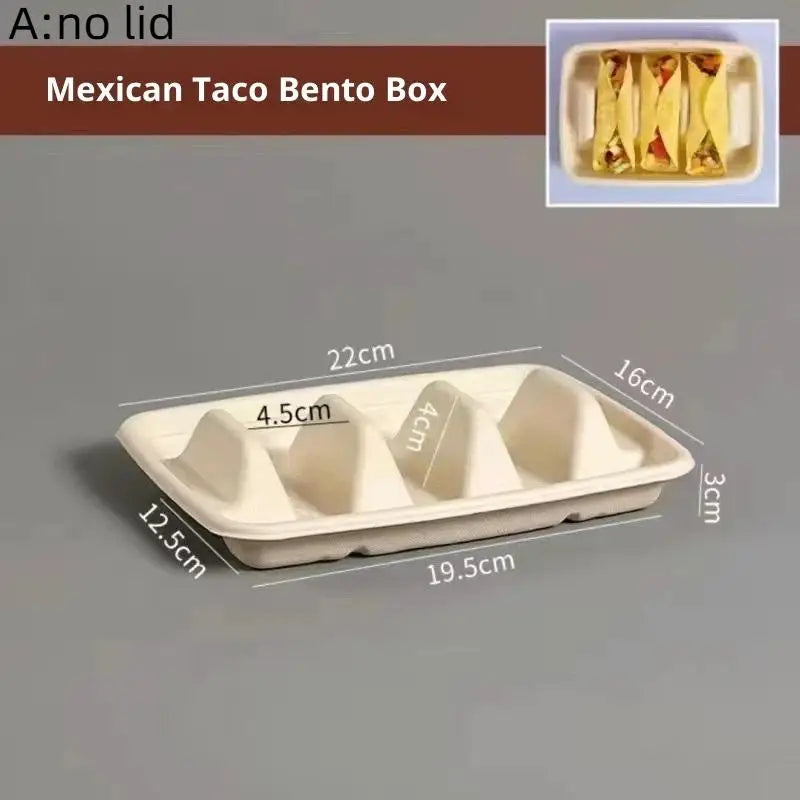 Disposable Taco Plates 3 Compartments Serving No Messy Dining Qme A