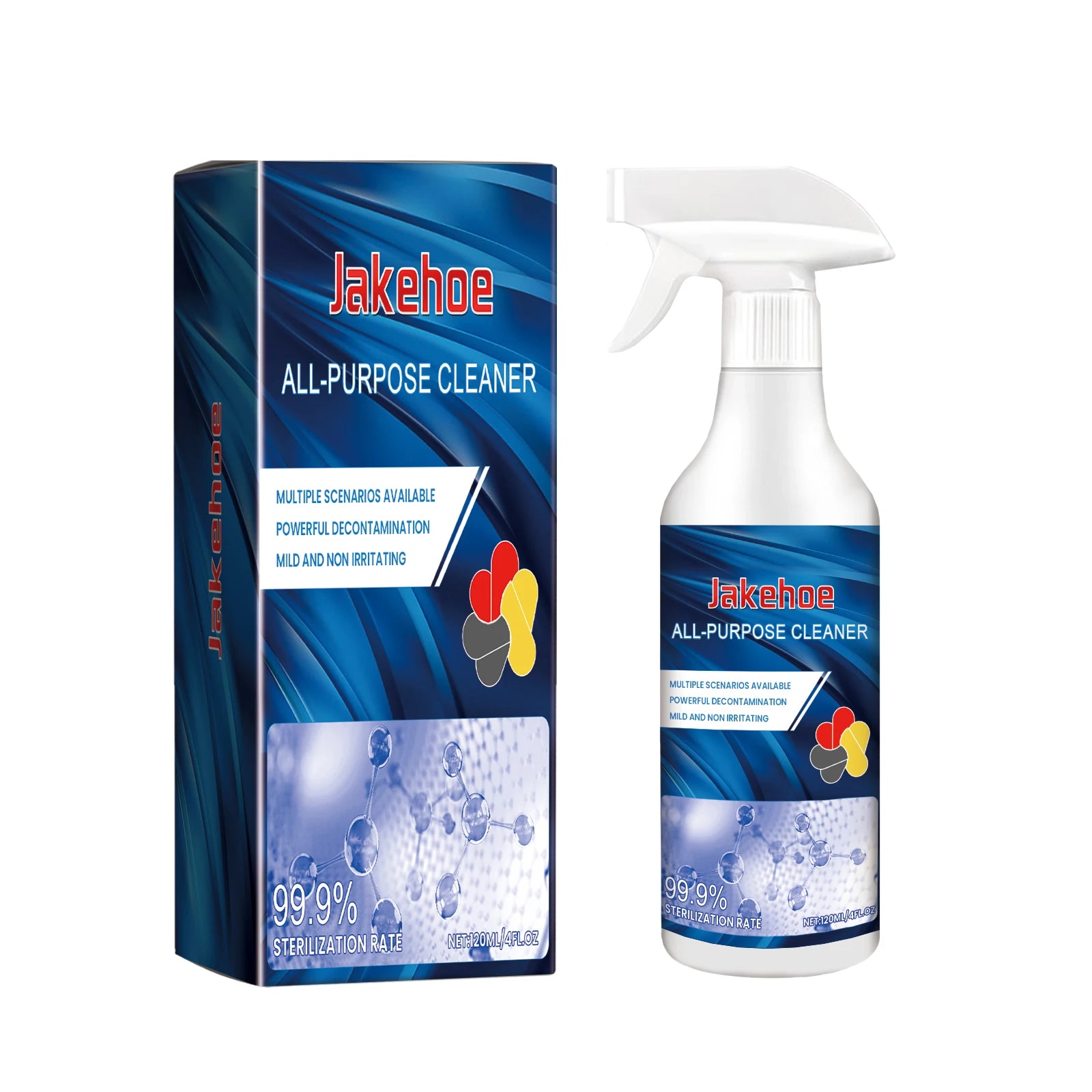 JAKEHOE Multi-Surface Stainless Steel Cleaner - Bathroom & Kitchen Decontamination Cleaning Spray for Household Use Qme 1pc